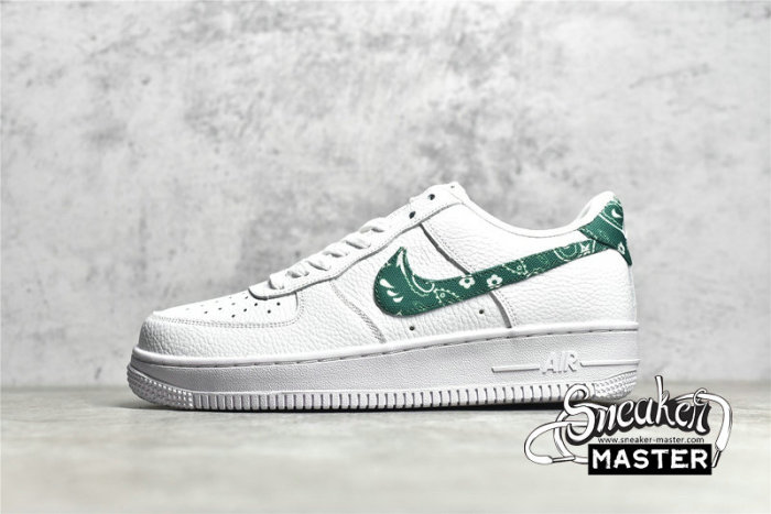 NIKE AIR FORCE 1 LOW 07 ESSENTIALS GREEN PAISLEY WHITE/GREEN/WHITE DH4406-102