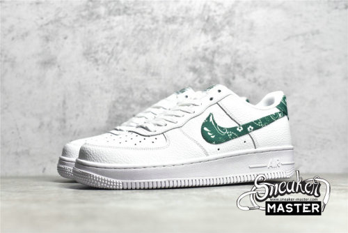 NIKE AIR FORCE 1 LOW 07 ESSENTIALS GREEN PAISLEY WHITE/GREEN/WHITE DH4406-102