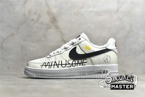 NIKE PEACEMINUSONE X AIR FORCE 1 LOW PARA-NOISE WHITE/WHITE/BLACK DD3223-100
