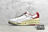 NIKE OFF-WHITE X AIR JORDAN 2 RETRO LOW SP WHITE/VARSITY RED/BLACK DJ4375-106