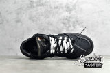 NIKE OFF-WHITE X SB DUNK LOW LOT 50 OF 50 BLACK/METALLIC SILVER/BLACK DM1602-001