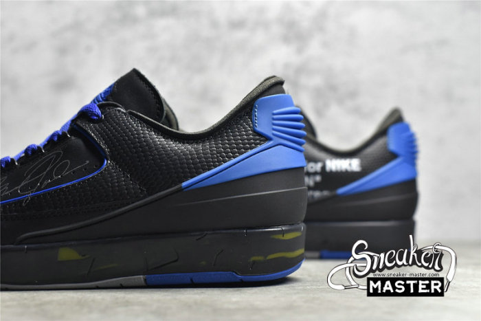 NIKE OFF-WHITE X AIR JORDAN 2 RETRO LOW SP BLACK/VARSITY ROYAL DJ4375-004