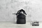 NIKE OFF-WHITE X SB DUNK LOW LOT 50 OF 50 BLACK/METALLIC SILVER/BLACK DM1602-001