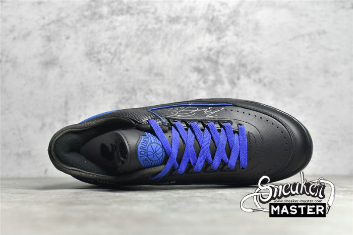 NIKE OFF-WHITE X AIR JORDAN 2 RETRO LOW SP BLACK/VARSITY ROYAL DJ4375-004