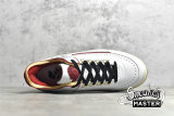 NIKE OFF-WHITE X AIR JORDAN 2 RETRO LOW SP WHITE/VARSITY RED/BLACK DJ4375-106