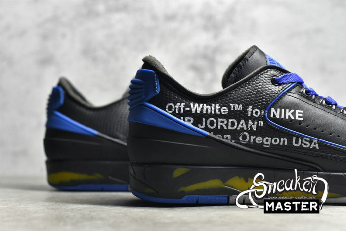 NIKE OFF-WHITE X AIR JORDAN 2 RETRO LOW SP BLACK/VARSITY ROYAL DJ4375-004