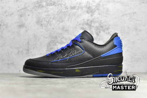 NIKE OFF-WHITE X AIR JORDAN 2 RETRO LOW SP BLACK/VARSITY ROYAL DJ4375-004
