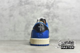 NIKE FRAGMENT DESIGN X TRAVIS SCOTT X AIR JORDAN 1 RETRO LOW WHITE/BLACK/BLUE DM7866-140