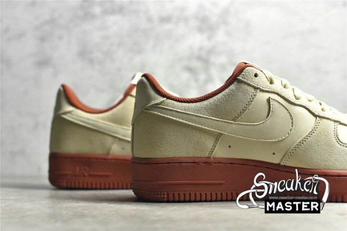 NIKE AIR FORCE 1 LOW 07 SE BEIGE/WHITE/BROWN-GOLD AA1391-111