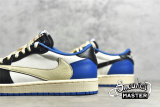 NIKE FRAGMENT DESIGN X TRAVIS SCOTT X AIR JORDAN 1 RETRO LOW WHITE/BLACK/BLUE DM7866-140