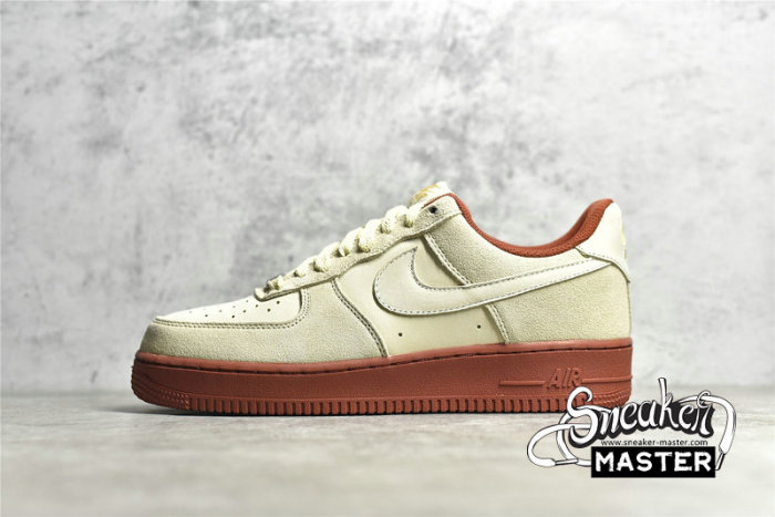 NIKE AIR FORCE 1 LOW 07 SE BEIGE/WHITE/BROWN-GOLD AA1391-111
