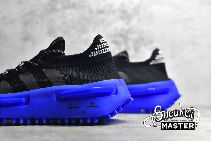 ADIDAS NMD S1 SHOES CORE BLACK/CORE BLACK/BLUE GZ7902