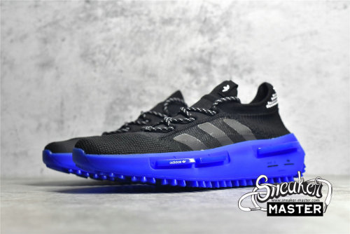 ADIDAS NMD S1 SHOES CORE BLACK/CORE BLACK/BLUE GZ7902