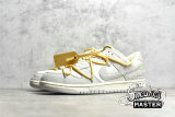 NIKE OFF-WHITE X SB DUNK LOW LOT 39 OF 50 SAIL/NEUTRAL GREY/AMARILLO DJ0950-109