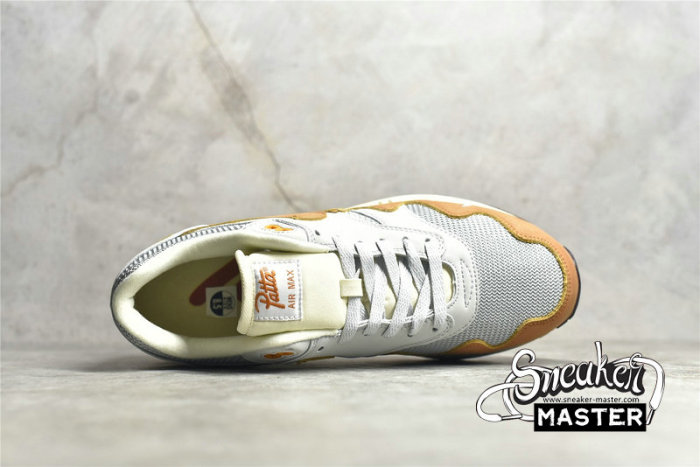NIKE PATTA X AIR MAX 1 MONARCH METALLIC SILVER/MONARCH/PURE PLATINUM DH1348-001