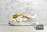 NIKE OFF-WHITE X SB DUNK LOW LOT 39 OF 50 SAIL/NEUTRAL GREY/AMARILLO DJ0950-109