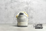 NIKE OFF-WHITE X SB DUNK LOW LOT 39 OF 50 SAIL/NEUTRAL GREY/AMARILLO DJ0950-109