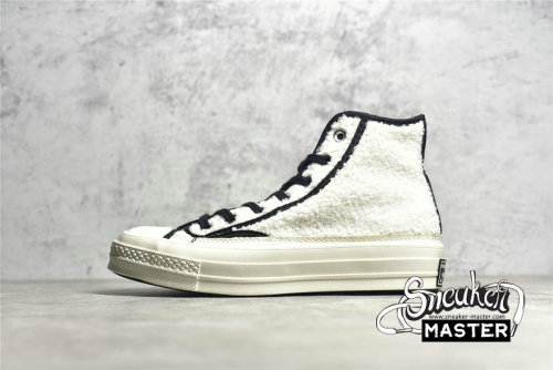 CONVERSE CHUCK TAYLOR ALL-STAR 70S HIGH SHERPA EGRET/BLACK/EGRET 172006C