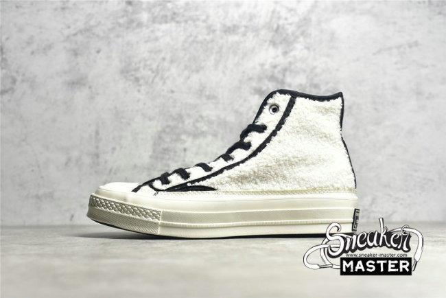 CONVERSE CHUCK TAYLOR ALL-STAR 70S HIGH SHERPA EGRET/BLACK/EGRET 172006C