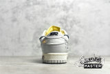 NIKE OFF-WHITE X SB DUNK LOW LOT 41 OF 50 SAIL/NEUTRAL GREY/FLINT GREY DM1602-105