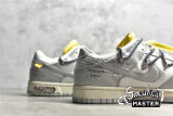 NIKE OFF-WHITE X SB DUNK LOW LOT 41 OF 50 SAIL/NEUTRAL GREY/FLINT GREY DM1602-105