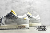 NIKE OFF-WHITE X SB DUNK LOW LOT 41 OF 50 SAIL/NEUTRAL GREY/FLINT GREY DM1602-105