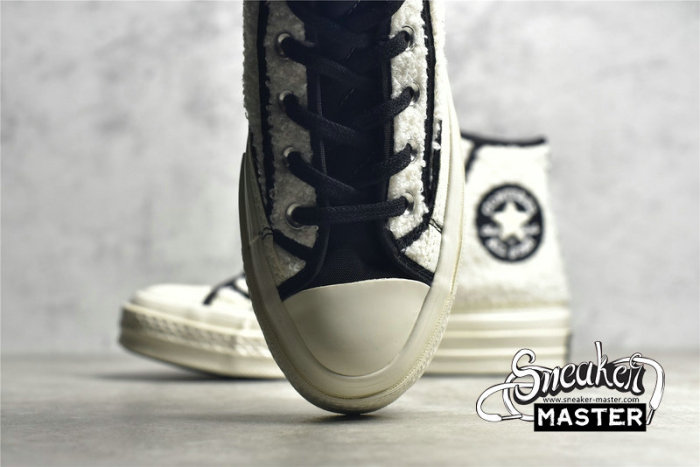 CONVERSE CHUCK TAYLOR ALL-STAR 70S HIGH SHERPA EGRET/BLACK/EGRET 172006C