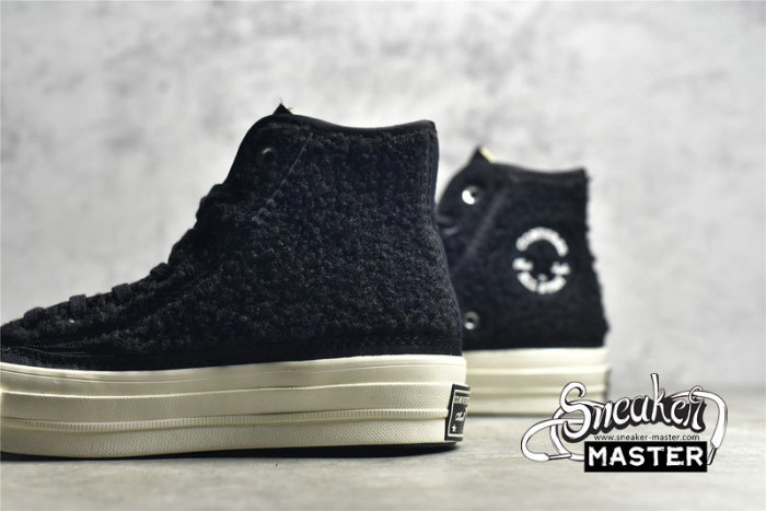 CONVERSE CHUCK TAYLOR ALL-STAR 70S HIGH SHERPA BLACK/BLACK/EGRET 172005C