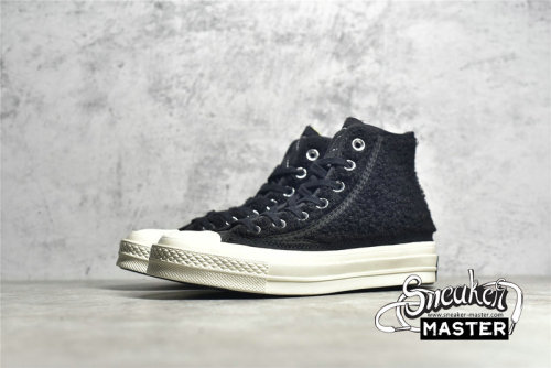 CONVERSE CHUCK TAYLOR ALL-STAR 70S HIGH SHERPA BLACK/BLACK/EGRET 172005C