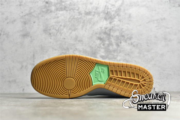 NIKE SB DUNK HIGH METALLIC SILVER/HYPER VERDE-GUM YELLOW 313171-039