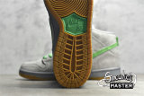 NIKE SB DUNK HIGH METALLIC SILVER/HYPER VERDE-GUM YELLOW 313171-039