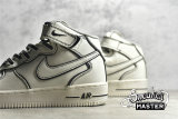 NIKE AIR FORCE 1 MID BEIGE/BEIGE/BLACK AQ2898-008