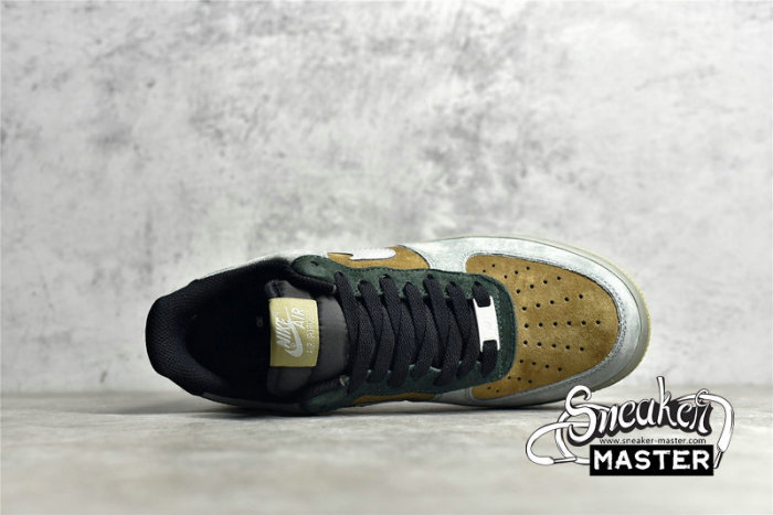 NIKE AIR FORCE 1 LOW CHRISMAS REFLECTIVE DARK GRAY/DARK GREEN/BROWN CQ5059-101