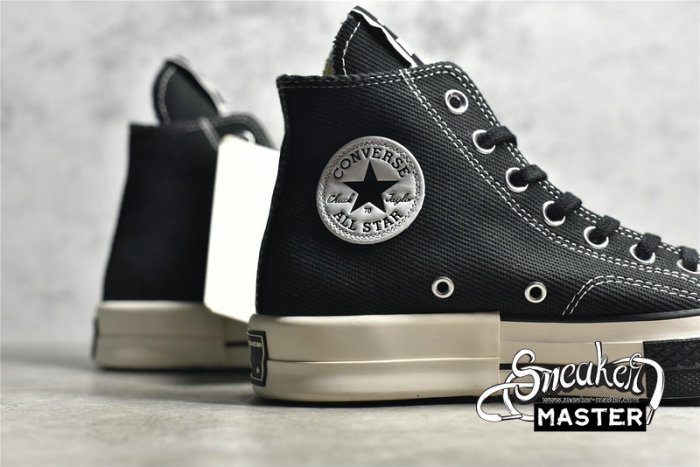 CONVERSE RICK OWENS X DRKSHDW DRKSTAR CHUCK 70 HIGH LILY BLACK/EGRET/WHITE 172344C
