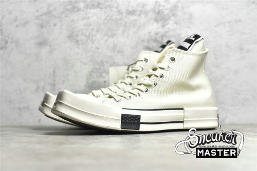CONVERSE RICK OWENS X DRKSHDW DRKSTAR CHUCK TAYLOR 70S HIGH LILY WHITE/EGRET/BLACK 172346C