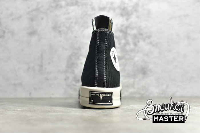 CONVERSE RICK OWENS X DRKSHDW DRKSTAR CHUCK 70 HIGH LILY BLACK/EGRET/WHITE 172344C