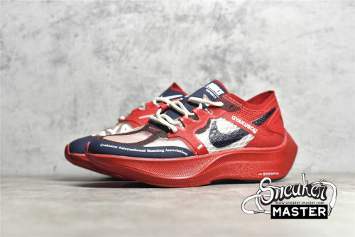 NIKE GYAKUSUO X ZOOMX VAPORFLY NEXT% UNIVERSITY RED/BLACKENED BLUE CT4894-600