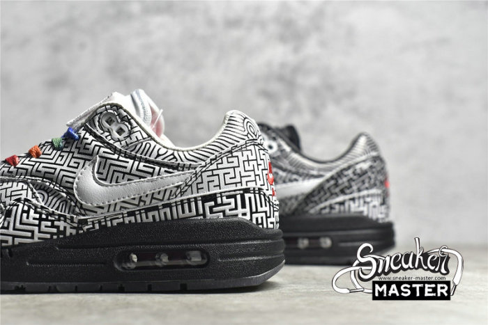 NIKE AIR MAX 1 ON AIR: TOKYO MAZE BLACK/WHITE/HABANERO RED CI1505-001
