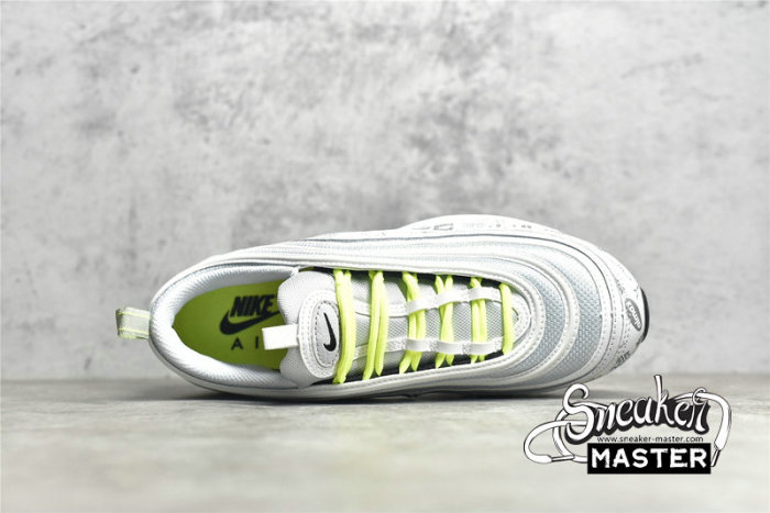 NIKE AIR MAX 97 REFLECTIVE LOGO WHITE/BLACK/PURE PLATINUM/VOLT DH0006-100