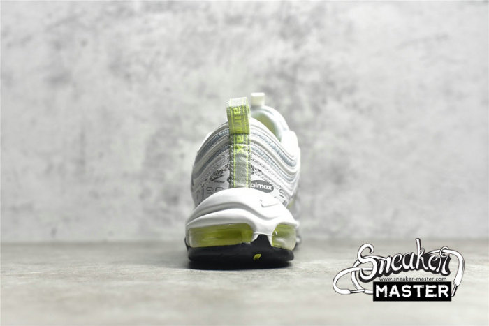 NIKE AIR MAX 97 REFLECTIVE LOGO WHITE/BLACK/PURE PLATINUM/VOLT DH0006-100