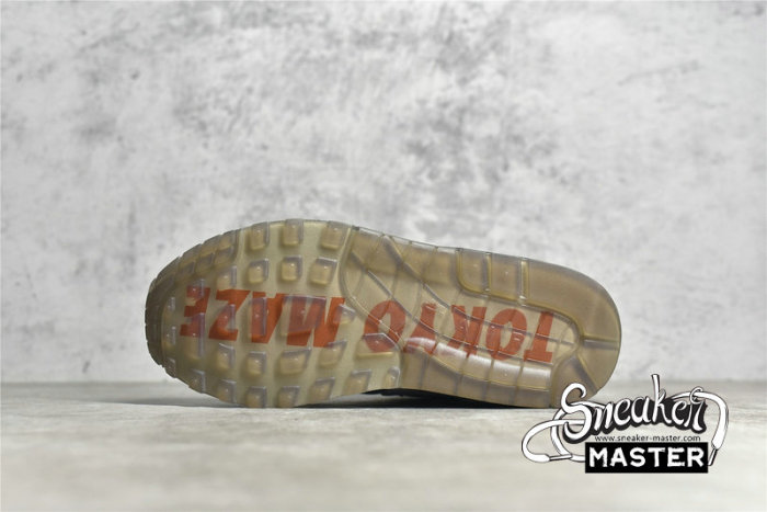 NIKE AIR MAX 1 ON AIR: TOKYO MAZE BLACK/WHITE/HABANERO RED CI1505-001