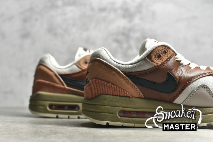 NIKE AIR MAX 1 CITY PACK AMSTERDAM RED BARK/KHAKI-TERRA BLUSH/DUSTY PEACH CV1638-200