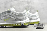 NIKE AIR MAX 97 REFLECTIVE LOGO WHITE/BLACK/PURE PLATINUM/VOLT DH0006-100