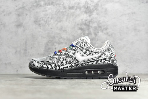NIKE AIR MAX 1 ON AIR: TOKYO MAZE BLACK/WHITE/HABANERO RED CI1505-001