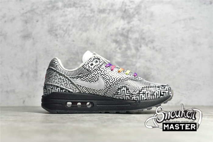 NIKE AIR MAX 1 ON AIR: TOKYO MAZE BLACK/WHITE/HABANERO RED CI1505-001