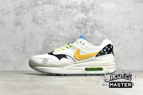 NIKE AIR MAX 1 GS DAISY PACK YELLOW/BLACK/GREY-WHITE CW5861-100