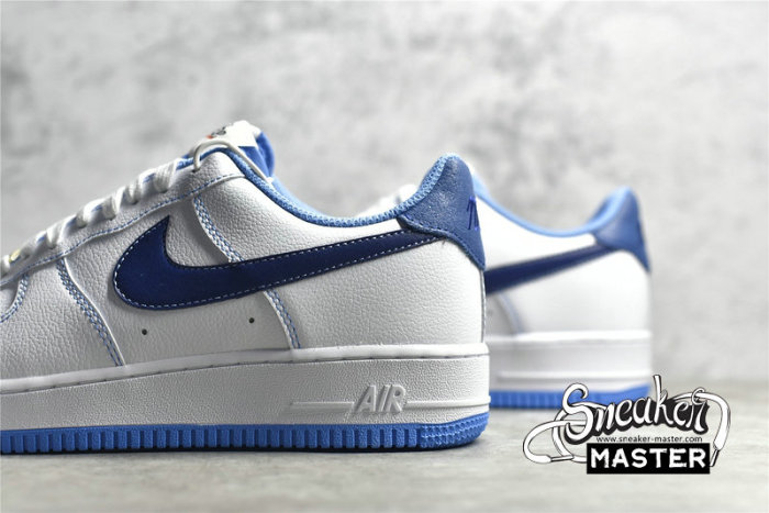 NIKE AIR FORCE 1 LOW 07 FIRST USE WHITE/UNIVERSITY BLUE/SAIL/DEEP ROYAL BLUE DA8478-100