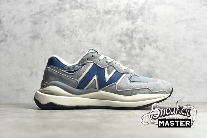 NEW BALANCE 57/40 RUNNING SHOES GREY/NAVY BLUE/BEIGE W5740LX1
