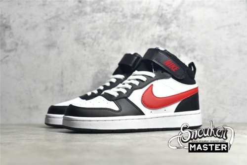 NIKE COURT BOROUGH MID 2 GS WHITE/WHITE/BLACK/UNIVERSITY RED DO5889-161