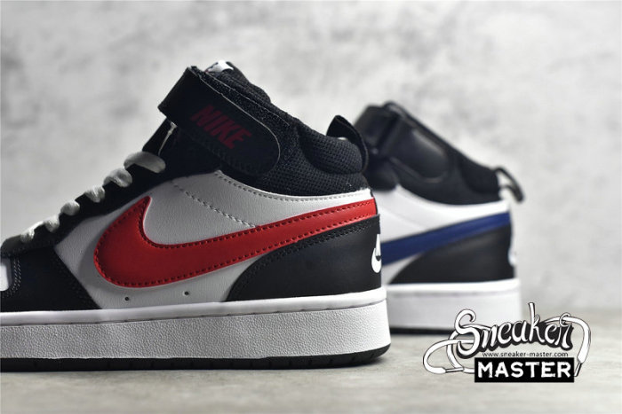 NIKE COURT BOROUGH MID 2 GS WHITE/WHITE/BLACK/UNIVERSITY RED DO5889-161
